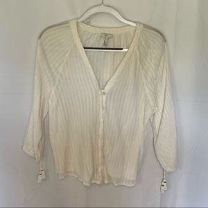 Joie White Linen Top